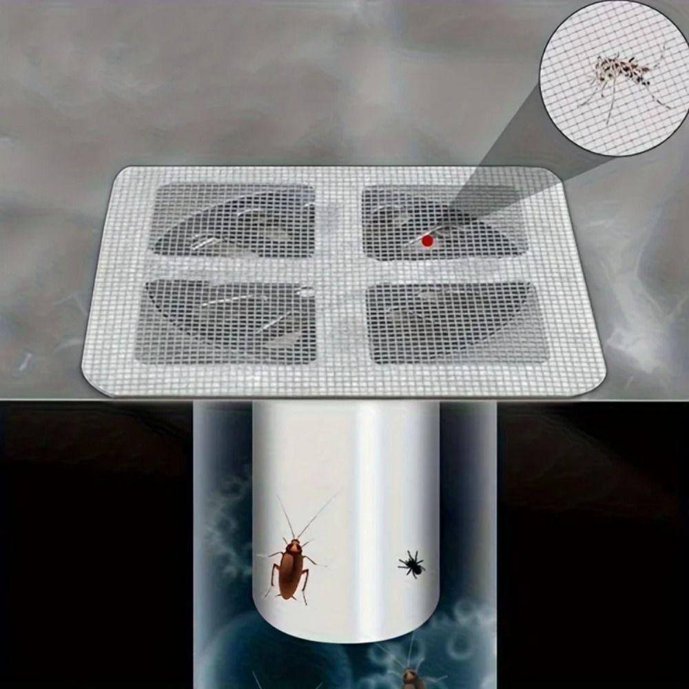 Anti-blocking Disposable Hair Catchers Mesh Filter Mesh Stickers Shower Drain Cover Bathroom.