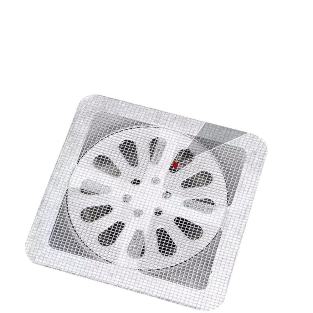 Anti-blocking Disposable Hair Catchers Mesh Filter Mesh Stickers Shower Drain Cover Bathroom.