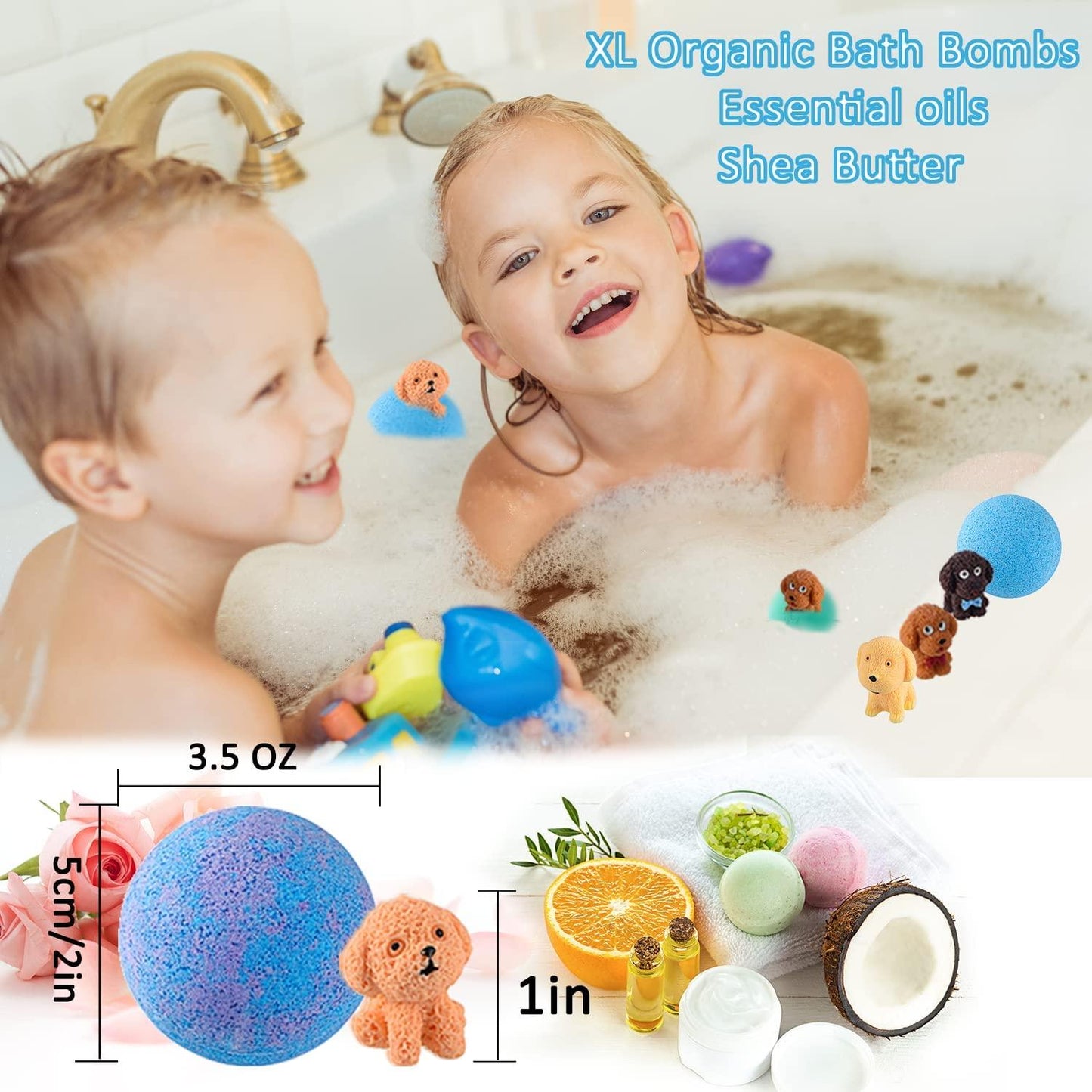 Bath Bombs for Kids with Toys Inside..