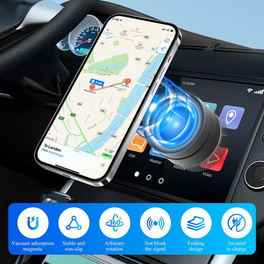 360° Rotating Magnetic Multipurpose Mobile Holder for Car & Laptop