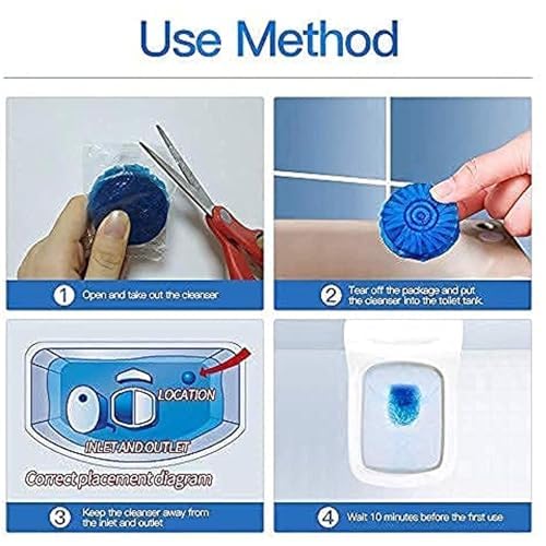 Automatic Toilet Bowl Cleaner Tablets buy 10 get 10 free (BUY 1 GET 1 FREE)