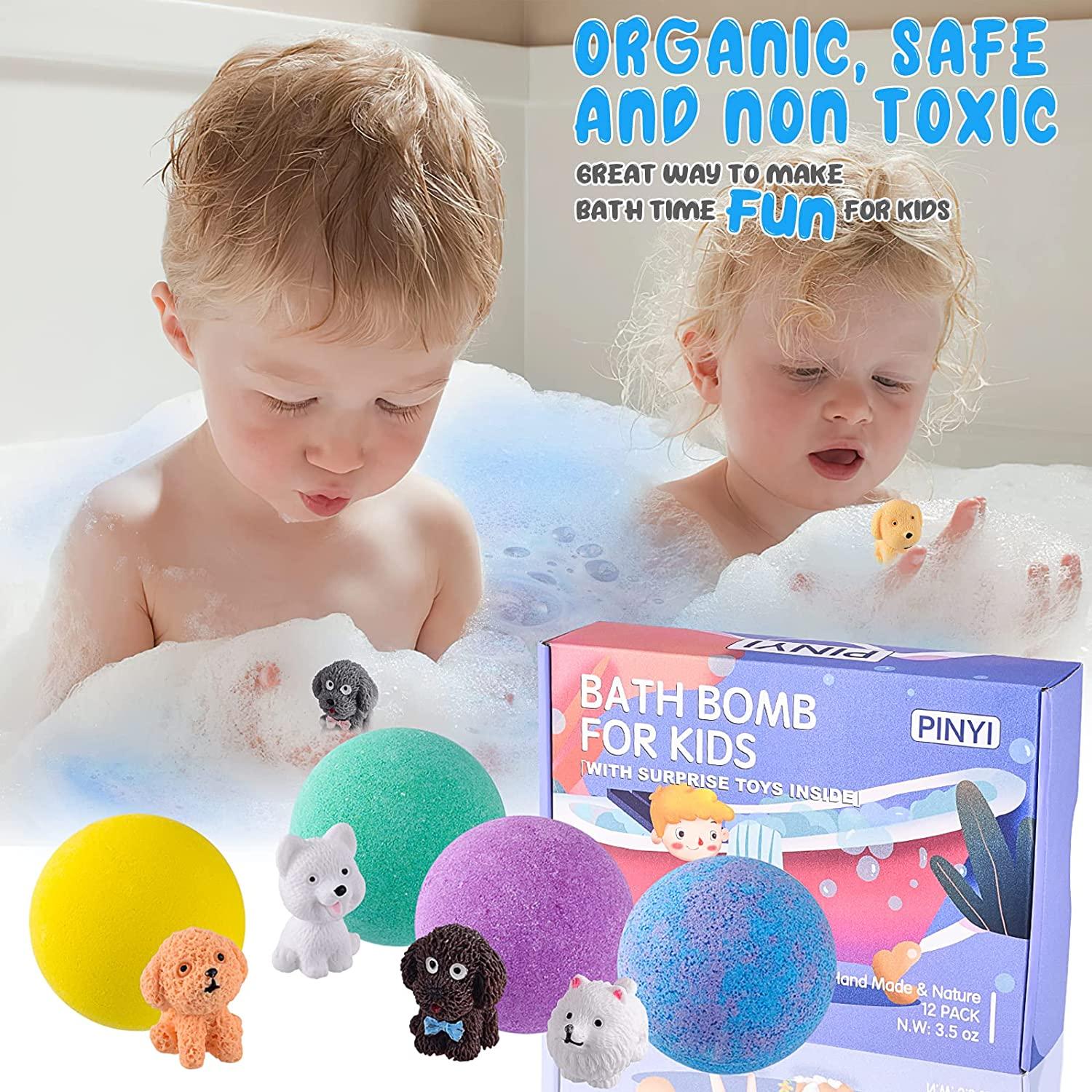 Bath Bombs for Kids with Toys Inside..