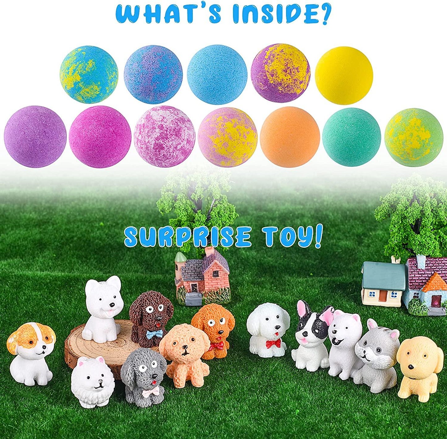 Bath Bombs for Kids with Toys Inside.