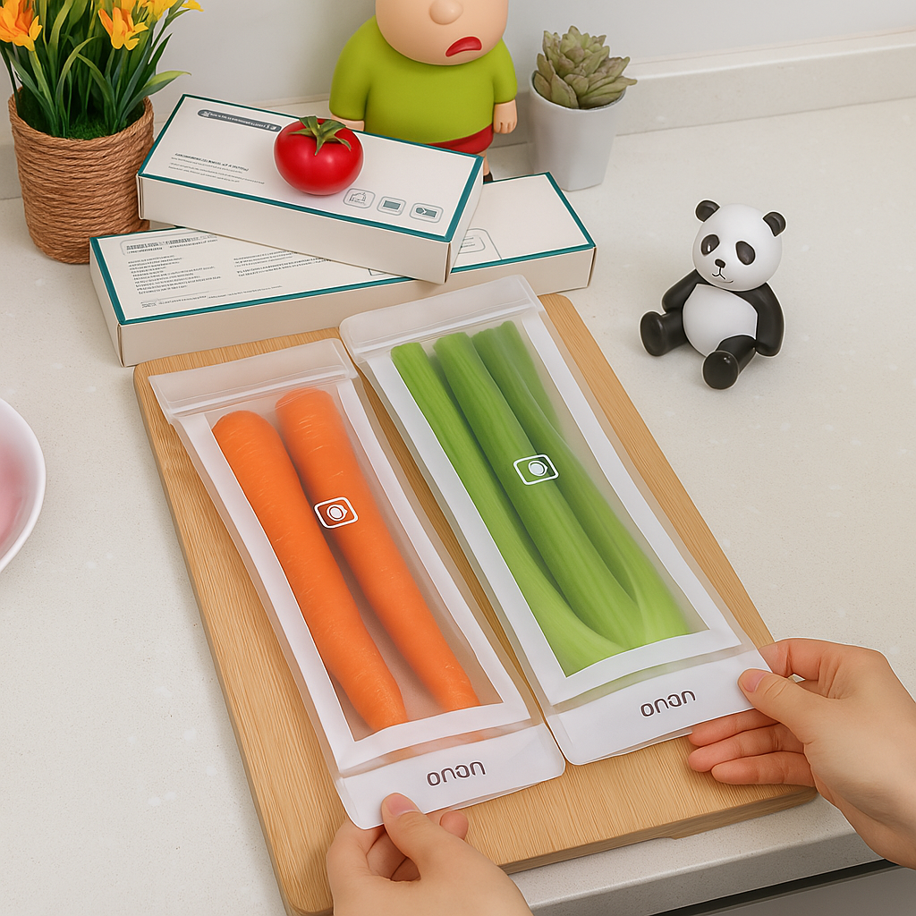 Vegetable Storage Bag - Fresh-keep Zip Pouches