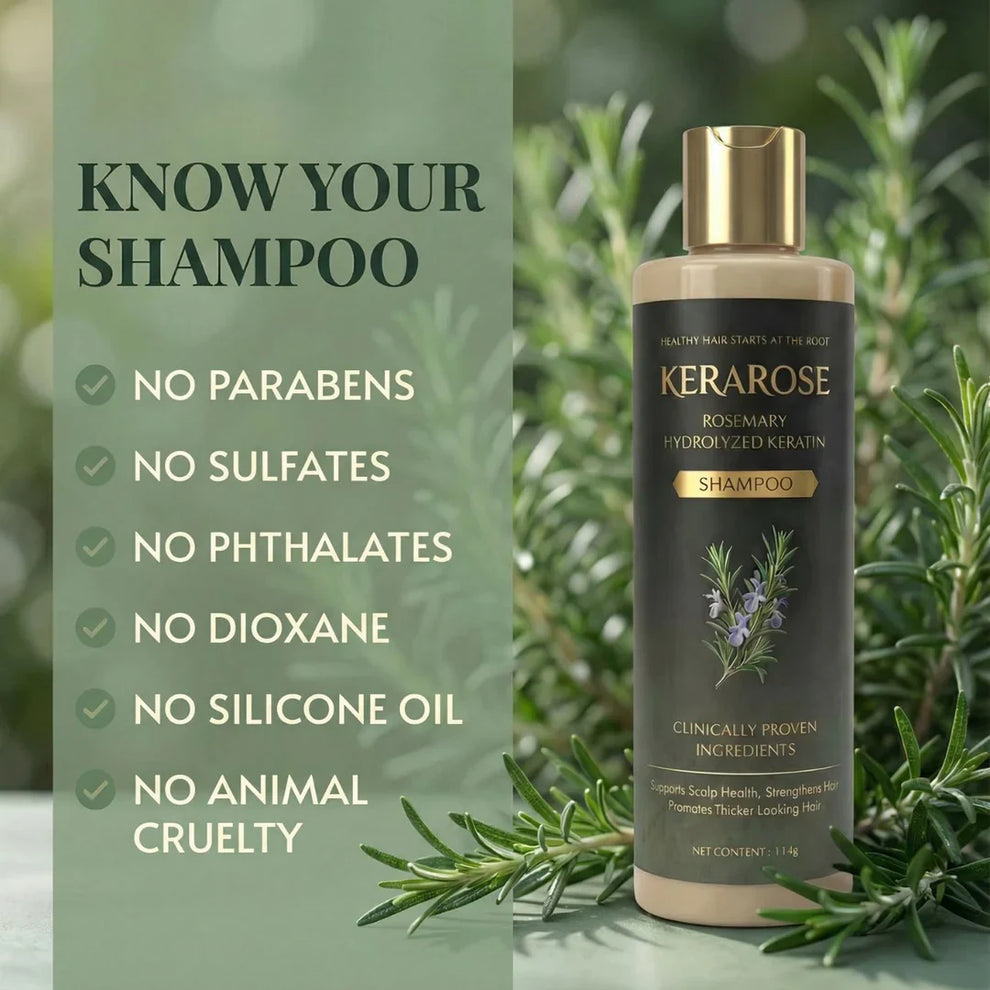 Kerarose Rosemary Shampoo For Hair Growth ( Buy 1 Get 1 Free 🔥) .